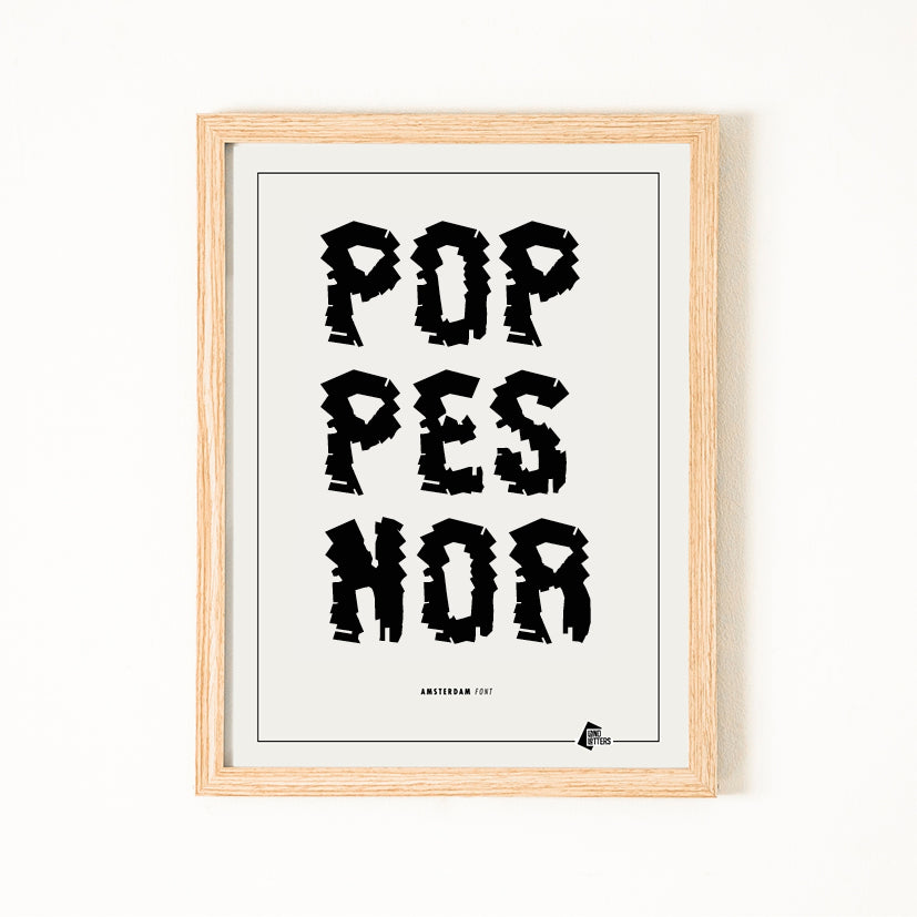 Letterposter POPPESNOR