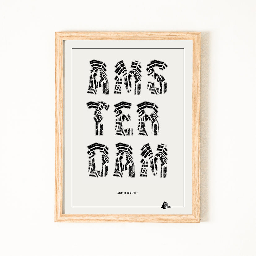 Letterposter AMSTERDAM