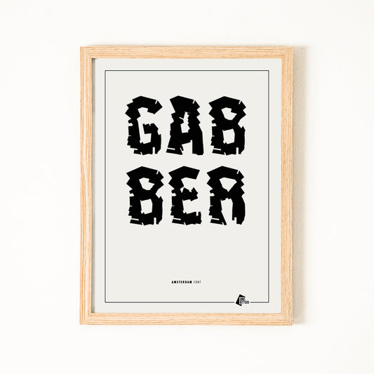 Letterposter GABBER